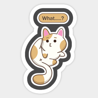 Naughty cat Sticker